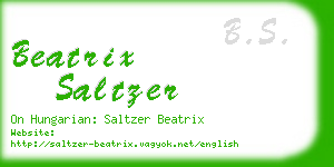 beatrix saltzer business card